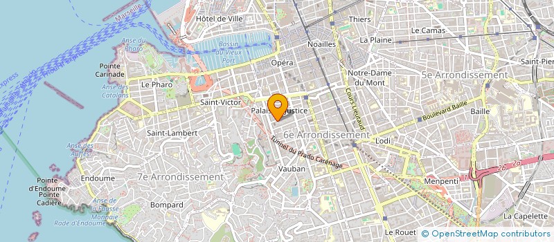 localisation de l'entreprise LE JARDIN BLEU à MARSEILLE