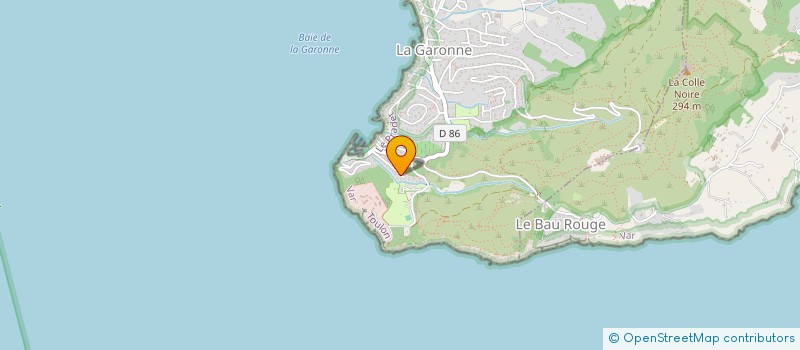 localisation de l'entreprise LE JARDIN BLEU  LE PRADET