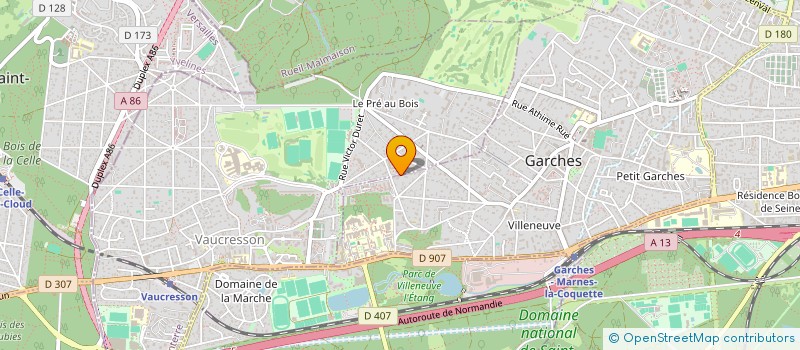 localisation de l'entreprise LE JARDIN BOTANIQUE  GARCHES