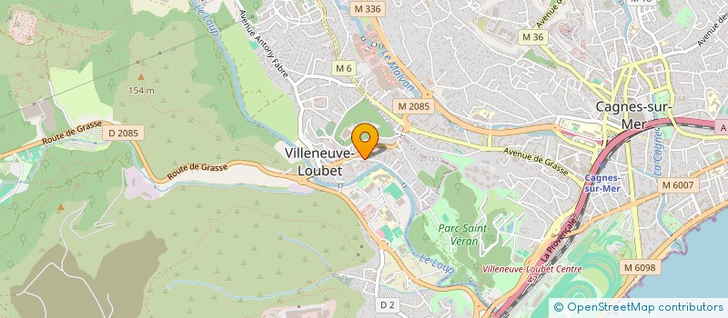 localisation de l'entreprise LE JARDIN CELESTE à VILLENEUVE-LOUBET