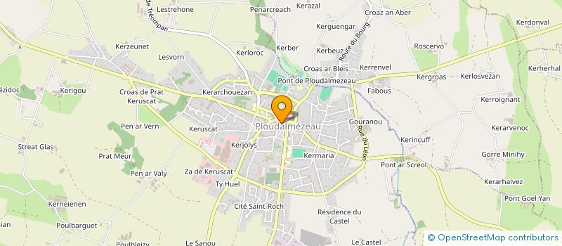 localisation de l'entreprise LE JARDIN D'A COTE  PLOUDALMEZEAU