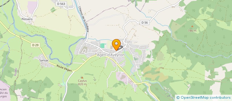 localisation de l'entreprise LE JARDIN D'AGEN  AGEN-D'AVEYRON