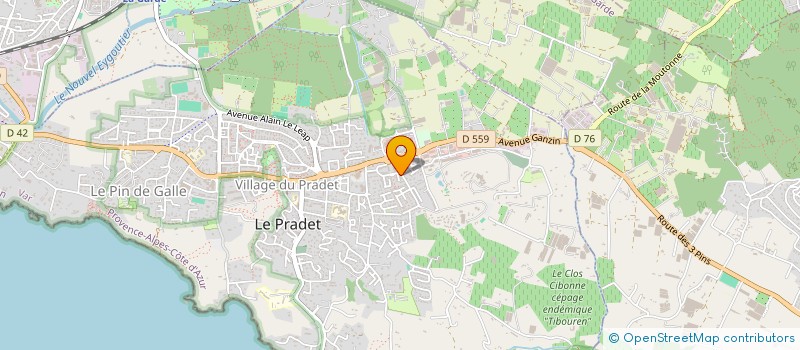 localisation de l'entreprise LE JARDIN D'ANAIS à LE PRADET