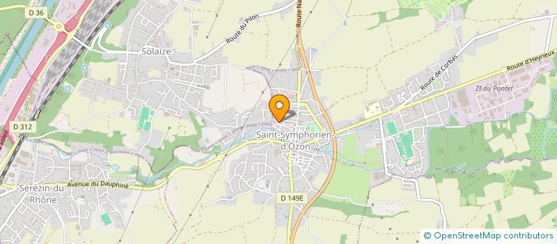 localisation de l'entreprise LE JARDIN D ANTAN  SAINT-SYMPHORIEN-D'OZON