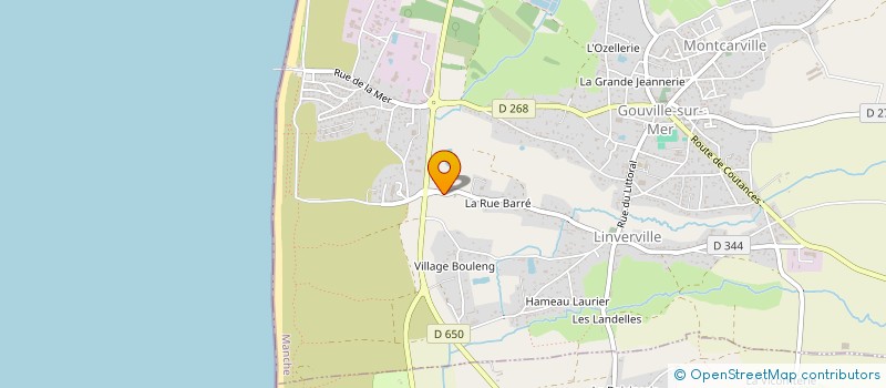 localisation de l'entreprise LE JARDIN D'ANTOINE  GOUVILLE-SUR-MER