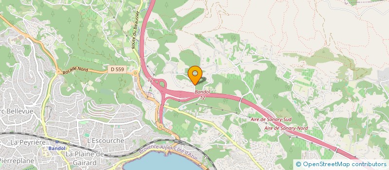 localisation de l'entreprise LE JARDIN D'ANTOINETTE à SANARY SUR MER