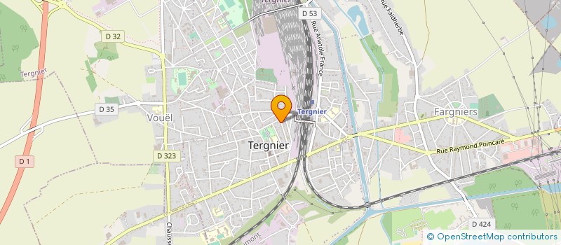 localisation de l'entreprise LE JARDIN D'ANTON  TERGNIER