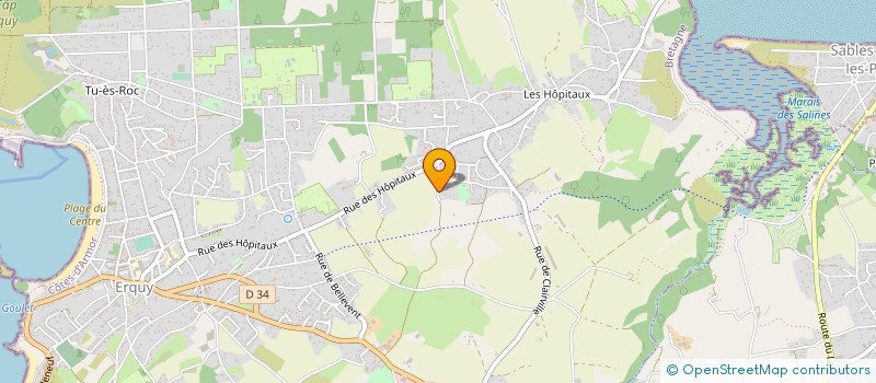 localisation de l'entreprise LE JARDIN D'APOLLON à ERQUY