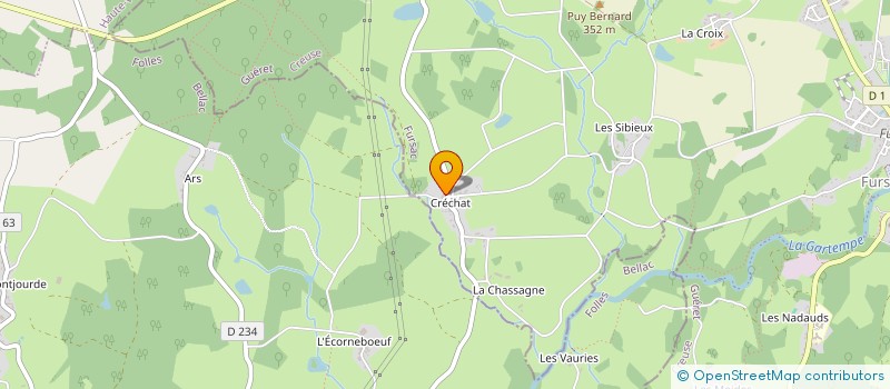 localisation de l'entreprise LE JARDIN D'ASGARD à FURSAC