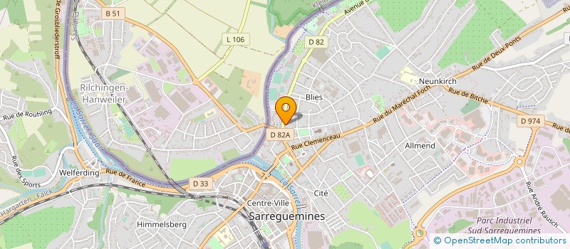 localisation de l'entreprise LE JARDIN D EAU à SARREGUEMINES