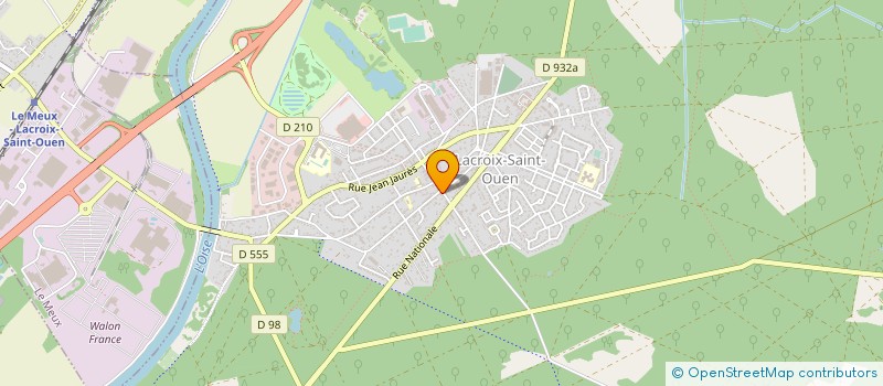 localisation de l'entreprise LE JARDIN D'EDEN à LACROIX-SAINT-OUEN
