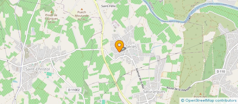 localisation de l'entreprise LE JARDIN D EDEN  SAINT-SERIES