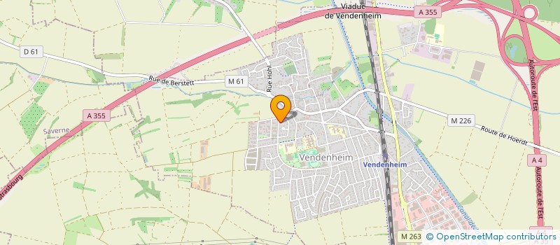 localisation de l'entreprise LE JARDIN D'EDEN  VENDENHEIM