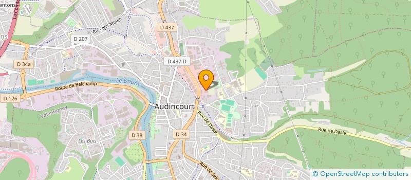 localisation de l'entreprise LE JARDIN D'EDEN  AUDINCOURT