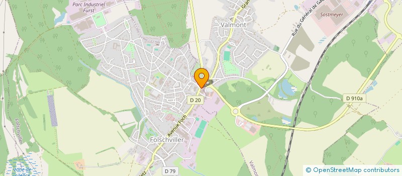 localisation de l'entreprise LE JARDIN D'EMMANUELLE  FOLSCHVILLER