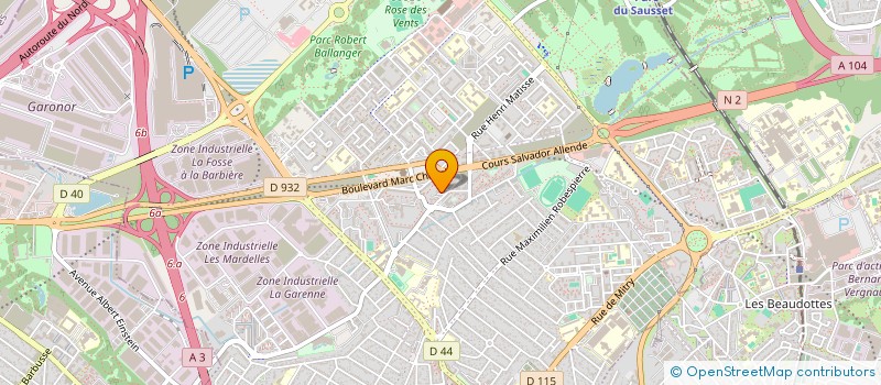 localisation de l'entreprise LE JARDIN D'ENERGIE à AULNAY-SOUS-BOIS