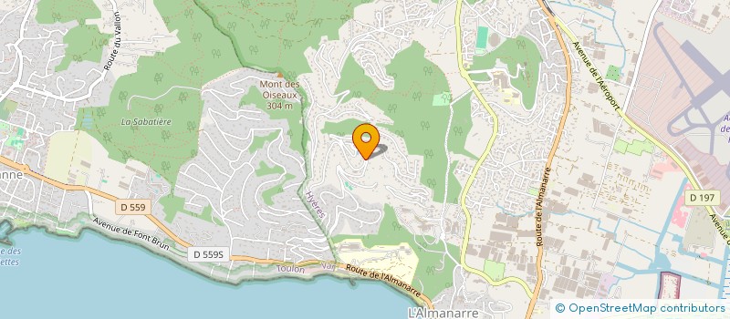 localisation de l'entreprise LE JARDIN D'ETE à HYERES