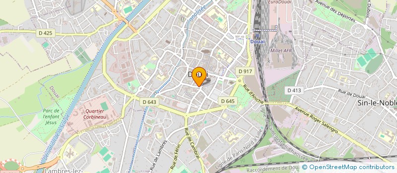 localisation de l'entreprise LE JARDIN D EVEIL à DOUAI