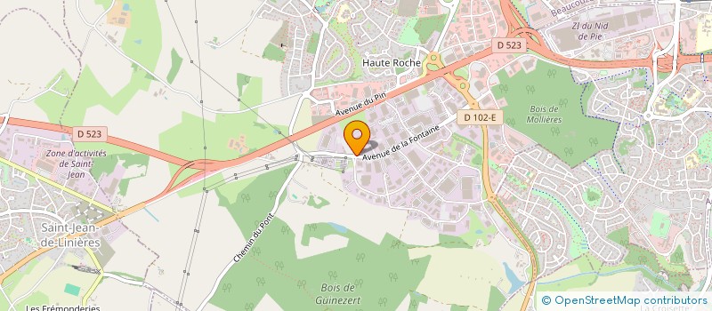 localisation de l'entreprise LE JARDIN D'EVOLIS à BEAUCOUZE