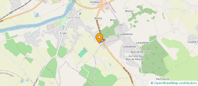 localisation de l'entreprise LE JARDIN D'OLIVIER  SAINT-VITE