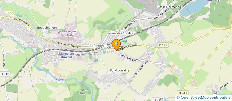 localisation de l'entreprise LE JARDIN D'OLIVIER  RINXENT