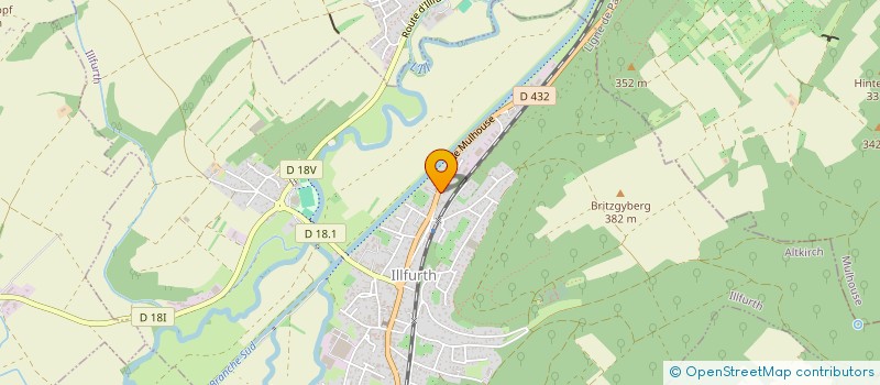 localisation de l'entreprise ''LE JARDIN D'YVONNE''  ILLFURTH