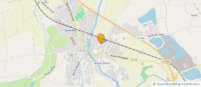 localisation de l'entreprise LE JARDIN DE BEA ET D'ANGE à SAVERDUN