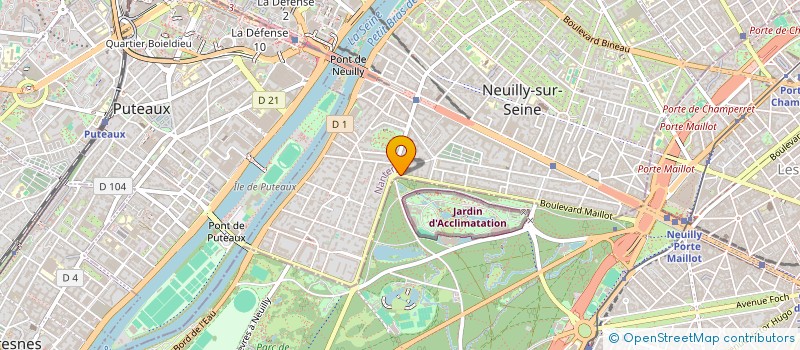 localisation de l'entreprise LE JARDIN DE BERENICE à GARCHES