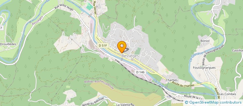 localisation de l'entreprise LE JARDIN DE BESSEGES à BESSEGES