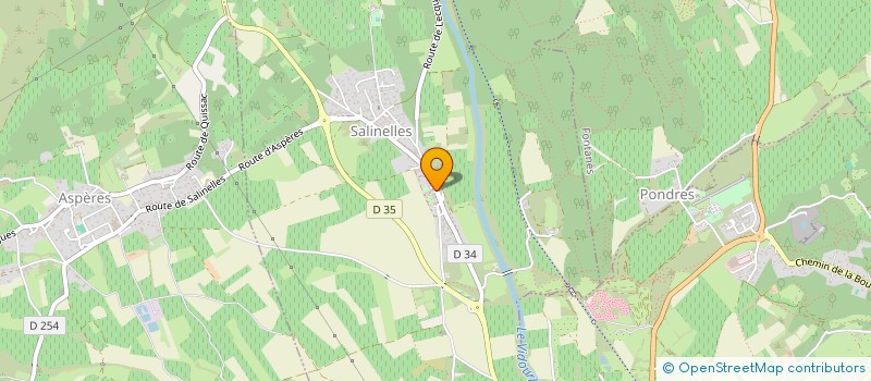 localisation de l'entreprise LE JARDIN DE BLANCHE  SALINELLES