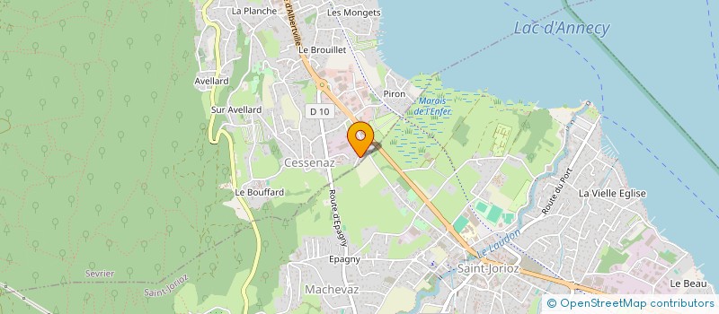 localisation de l'entreprise LE JARDIN DE CAMILLE à SEVRIER