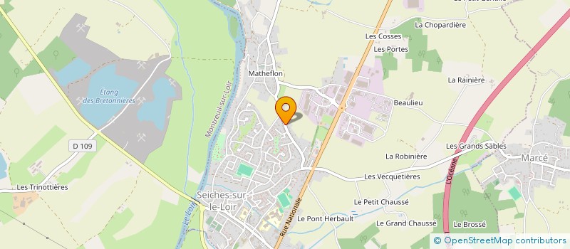 localisation de l'entreprise LE JARDIN DE CANDIDE à SEICHES-SUR-LE-LOIR