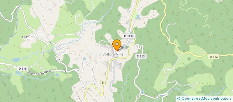 localisation de l'entreprise LE JARDIN DE CHIGNORE  VOLLORE-VILLE