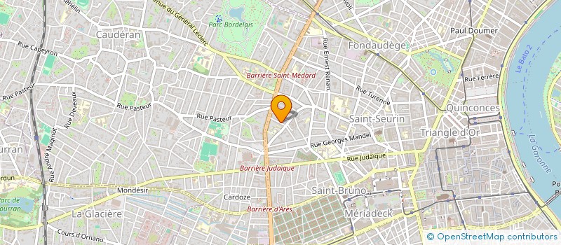 localisation de l'entreprise LE JARDIN DE CHRISTINE  BORDEAUX