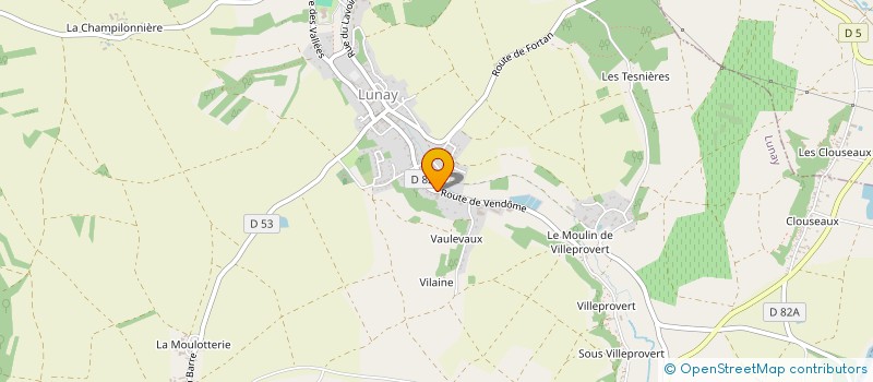 localisation de l'entreprise LE JARDIN DE COLMERY  SAVIGNY-SUR-BRAYE