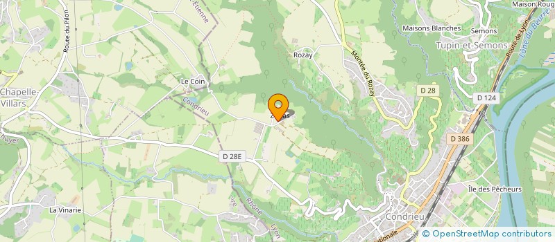 localisation de l'entreprise LE JARDIN DE CONDRIEU  CONDRIEU