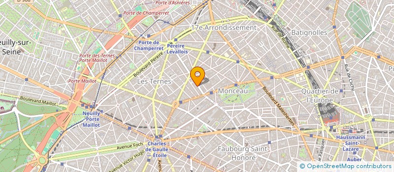 localisation de l'entreprise LE JARDIN DE COURCELLES  PARIS