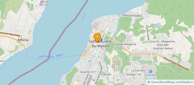 localisation de l'entreprise LE JARDIN DE COURCELLES à SAINT-LAURENT-DU-MARONI