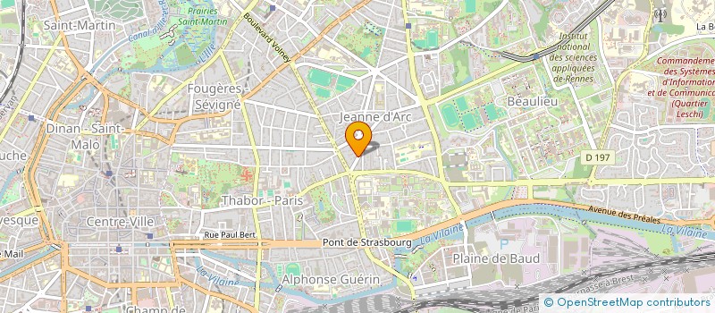 localisation de l'entreprise LE JARDIN DE DANTON à RENNES