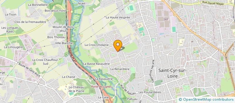 localisation de l'entreprise LE JARDIN DE FLORE  SAINT-CYR-SUR-LOIRE