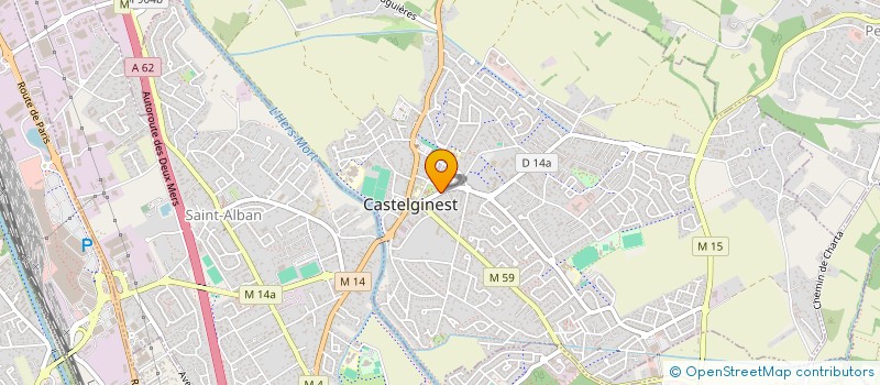 localisation de l'entreprise LE JARDIN DE FRANCLIEU  CASTELGINEST