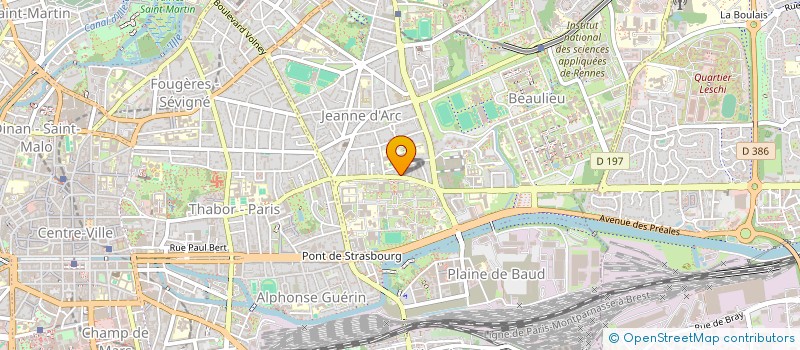 localisation de l'entreprise LE JARDIN DE GRAND-MERE  RENNES