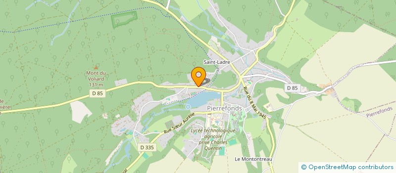 localisation de l'entreprise LE JARDIN DE JONVAL  PIERREFONDS