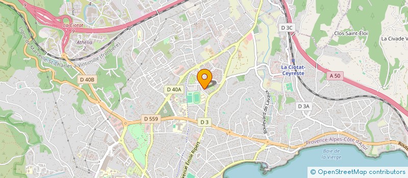 localisation de l'entreprise LE JARDIN DE L'ABEILLE  LA CIOTAT