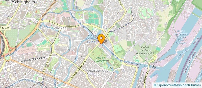 localisation de l'entreprise LE JARDIN DE L'ORANGERIE  STRASBOURG