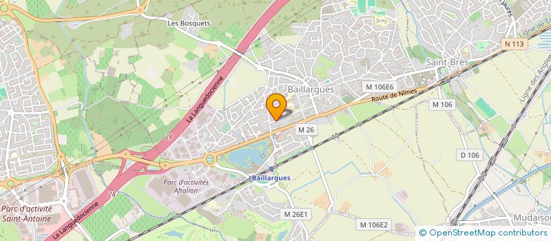 localisation de l'entreprise LE JARDIN DE LA BEAUTE à BAILLARGUES