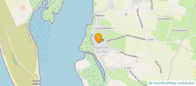 localisation de l'entreprise LE JARDIN DE LA CORDERIE  REGNEVILLE-SUR-MER