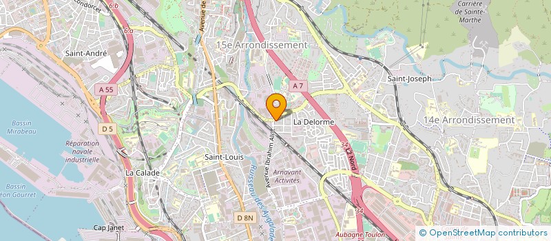 localisation de l'entreprise LE JARDIN DE LA DELORME à MARSEILLE