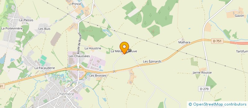 localisation de l'entreprise LE JARDIN DE LA METAIRIE D'ARDENNES à SAINTE-PAZANNE