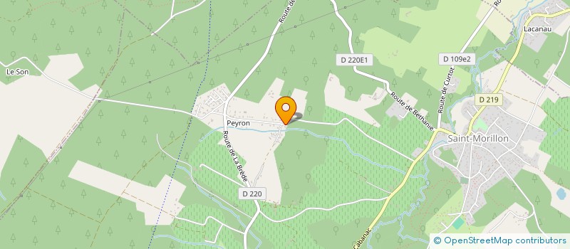 localisation de l'entreprise LE JARDIN DE LA NORIA  SAINT-MORILLON